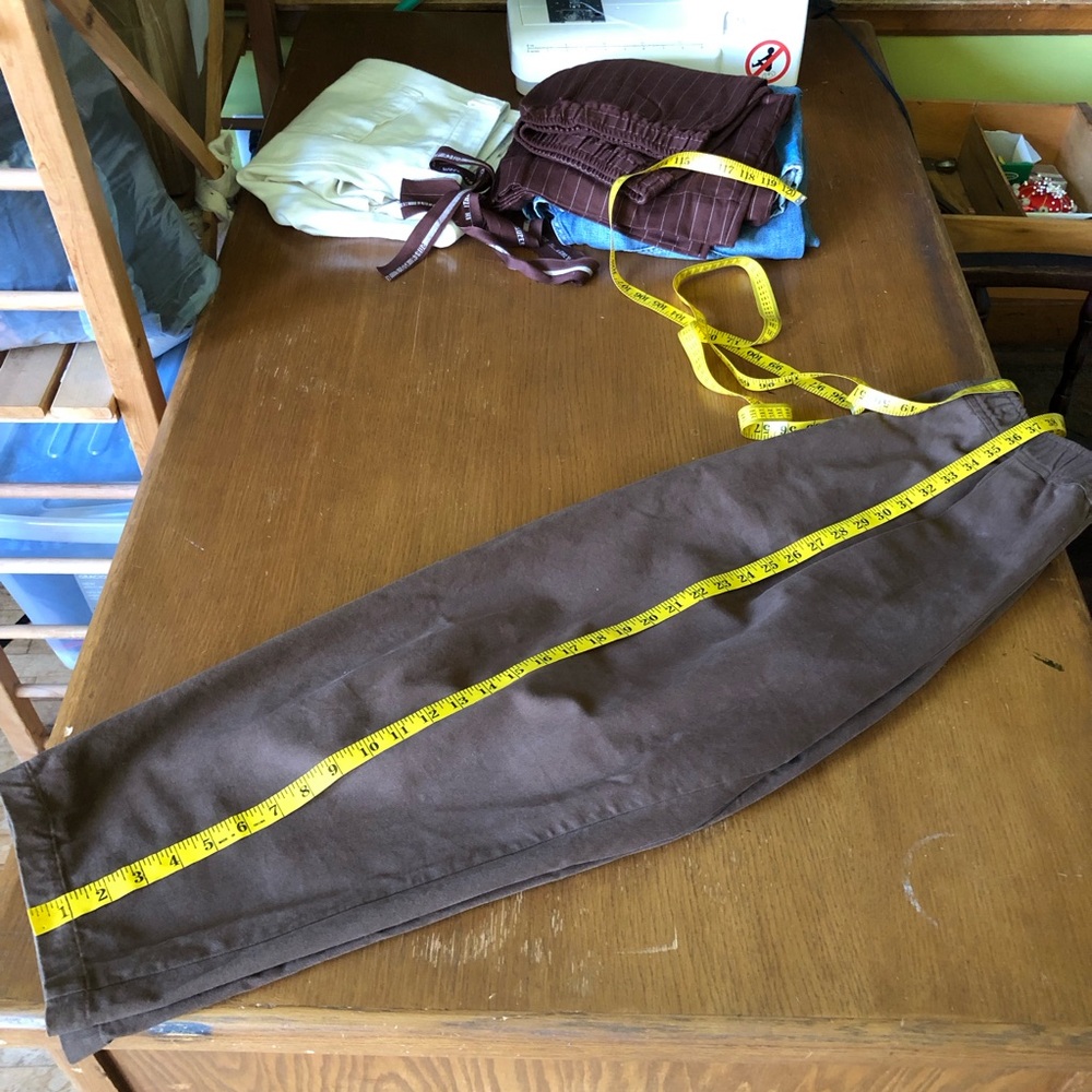 Handmade Barrel Leg Elastic Waist Pants - Picture 10 of 10